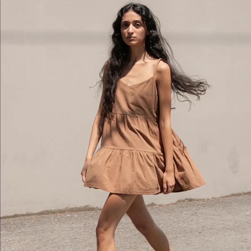 Orange Oak + Fort TIERED MINI DRESS - Picture 5 of 5